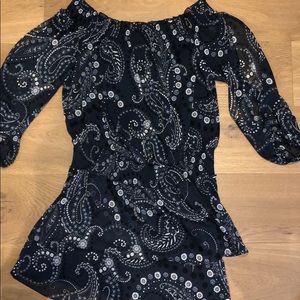 Chelsea ruffle open sleeve mini dress